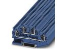 STTB 4 BU Series Blue Double Level Terminal Block, 0.08 ... 6mm², Double-Level, Spring Clamp